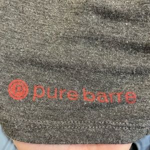Women’s Pure Barre Tank Top Grey Sleeveless Logo Small